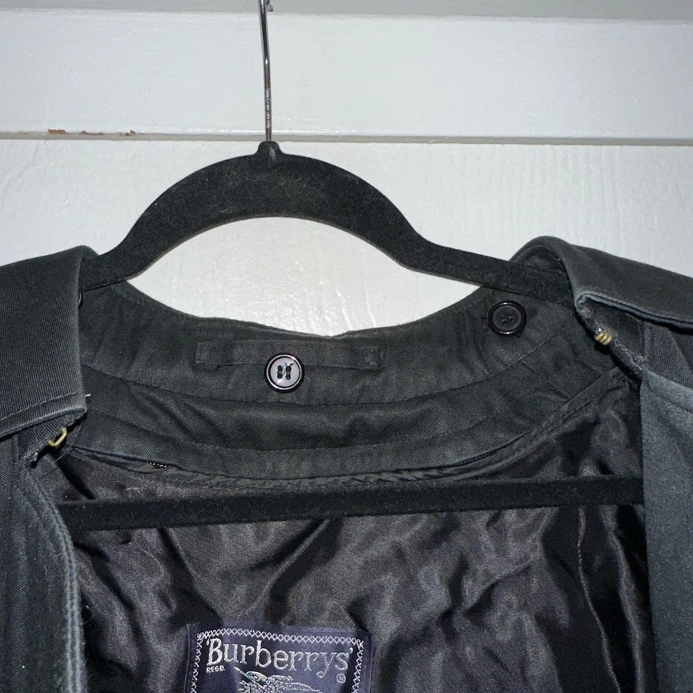 Size 8 XX-Long Burberry Black Trench Coat for Men (Read Description) - Picture 9 of 11